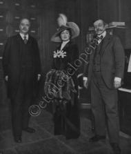 M. De Dubor,Mlle Urban et M. Lambert.Répétition de la Roussalka