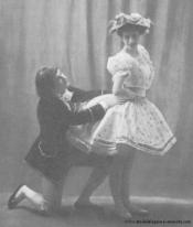 Léo Staats (rôle de Jean) et Carlotta Zambelli dans Javotte