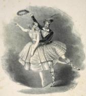 La Sylphide avec Arthur Saint-Léon dans le rôle de James