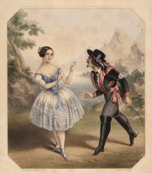 Kathy dans la Vivandière avec Arthur Saint-Léon