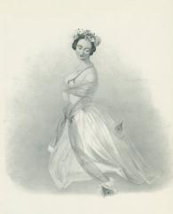 Marie Taglioni dans la Sylphide - la perte des ailes de la Sylphide